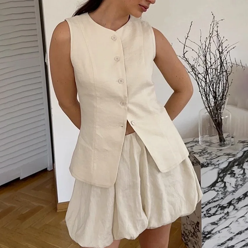 Ete-nouveau-rond-ne-svel-haut-ajuste-ample-jupe-ort-deux-pieces-ensemble-design-decontracte-sens-2025-ensemble-pour-femmes