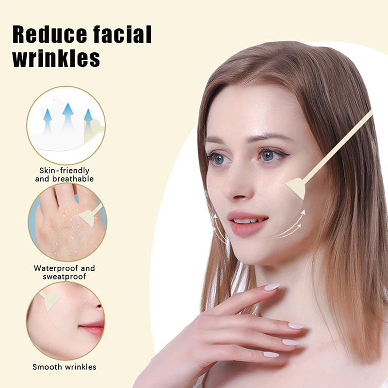 Parches de correa de elevación Invisible para cara, pegatinas finas en forma de V, levantamiento rápido Facial, cuello, ojo, doble barbilla, cinta de maquillaje para arrugas