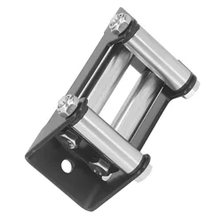 Winch Roller Fairlead Cable Guide 4 Way High Strength Roller Steel Fairlead 4500LB Roller Cable Guide