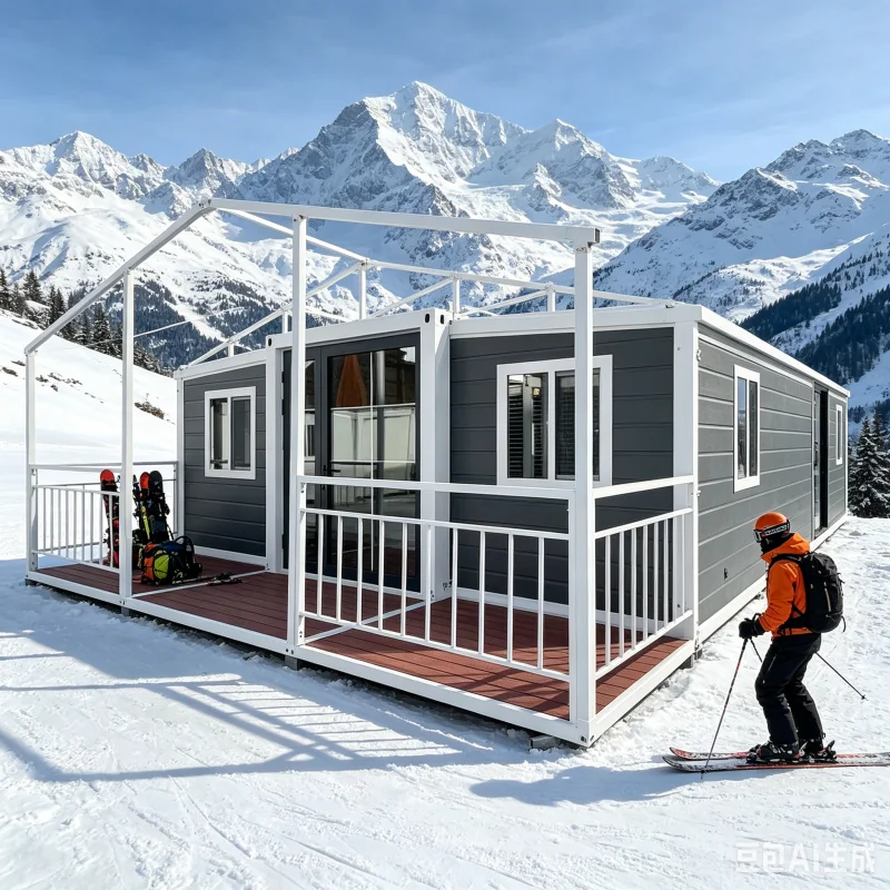 Heavy Duty Folding Container House With Quick Assembly Designed For Backyard Granny Flat Guesthouse Prefabricated Structure