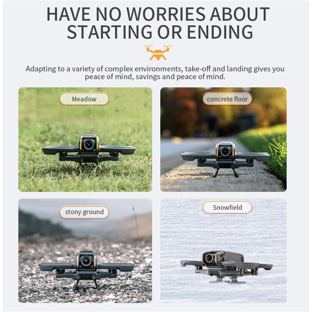 ขาต่อขยายสำหรับโดรนลงจอดอุปกรณ์เสริมโดรนสำหรับโดรน DJI avata 2แบบพับได้