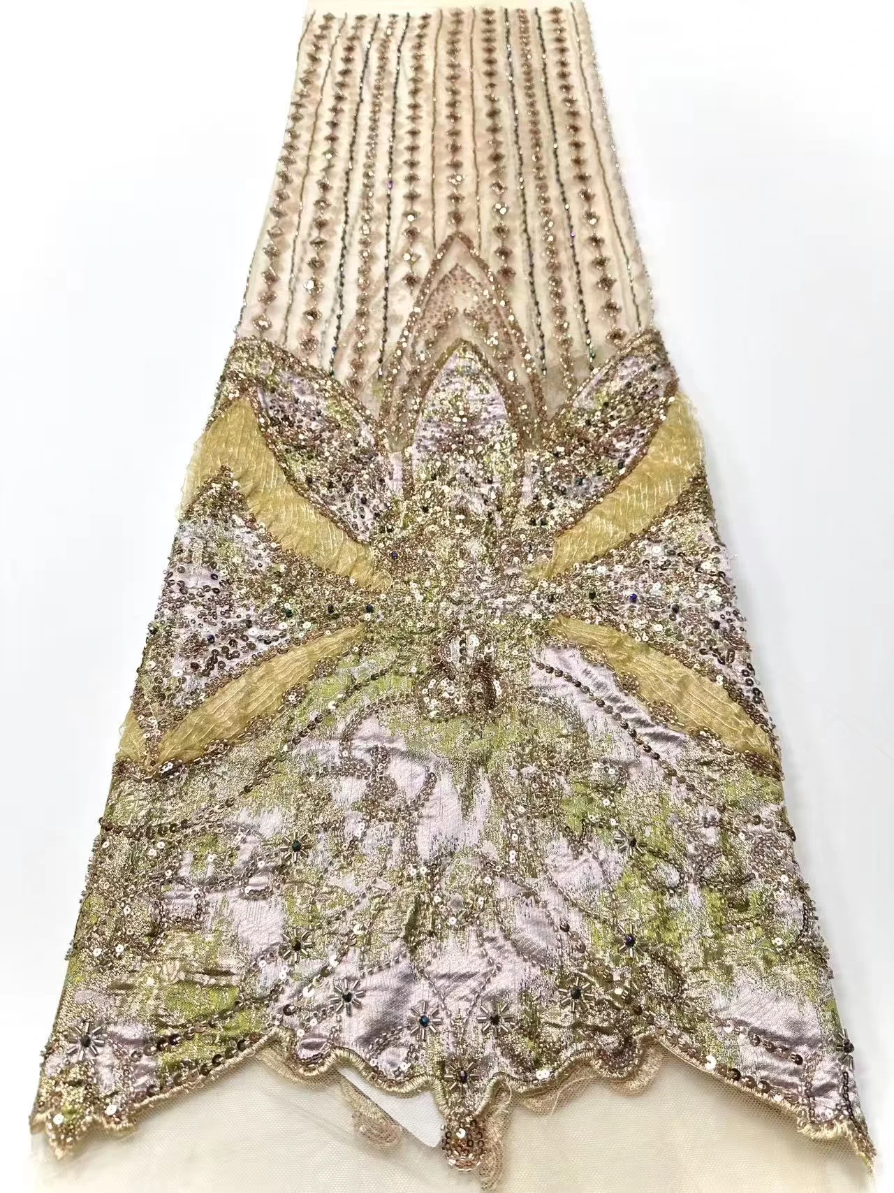 النيجيري المطرزة أقمشة الدانتيل 2026 نمط جديد الأفريقي الفرنسية شبكة مطرزة حجر الراين النسيج لفساتين مواد الخياطة S1943 #5