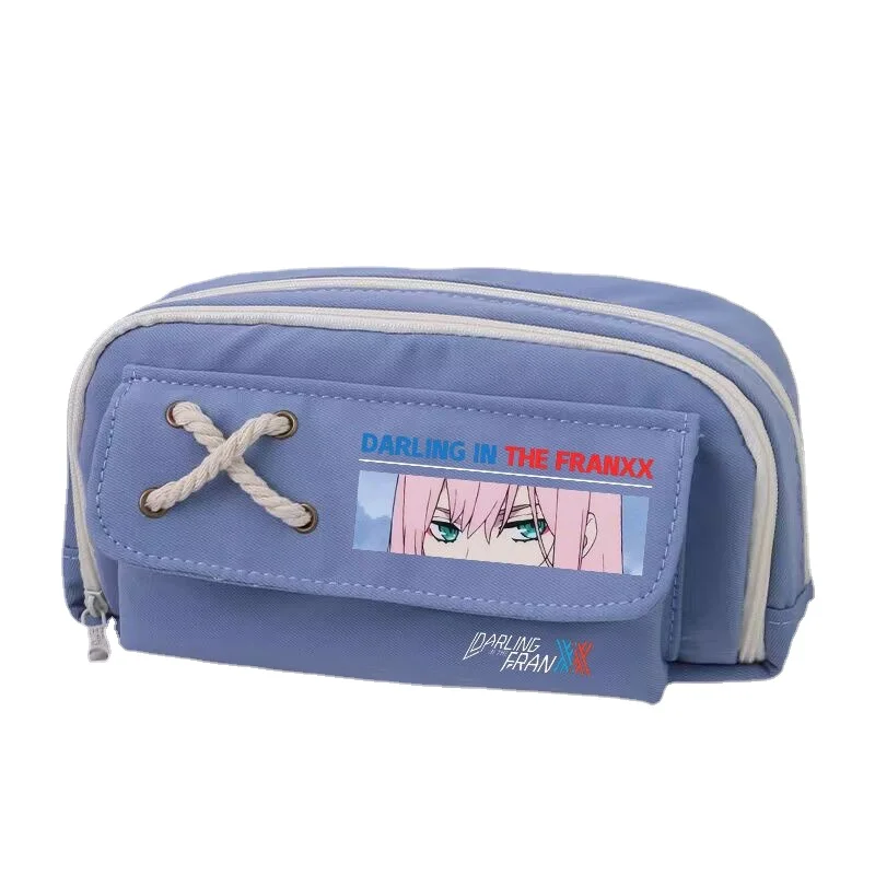 Anime japonais DARLING in the FRANXX Cartoon pencil bag for children and elementary school students cute pencil case for girls