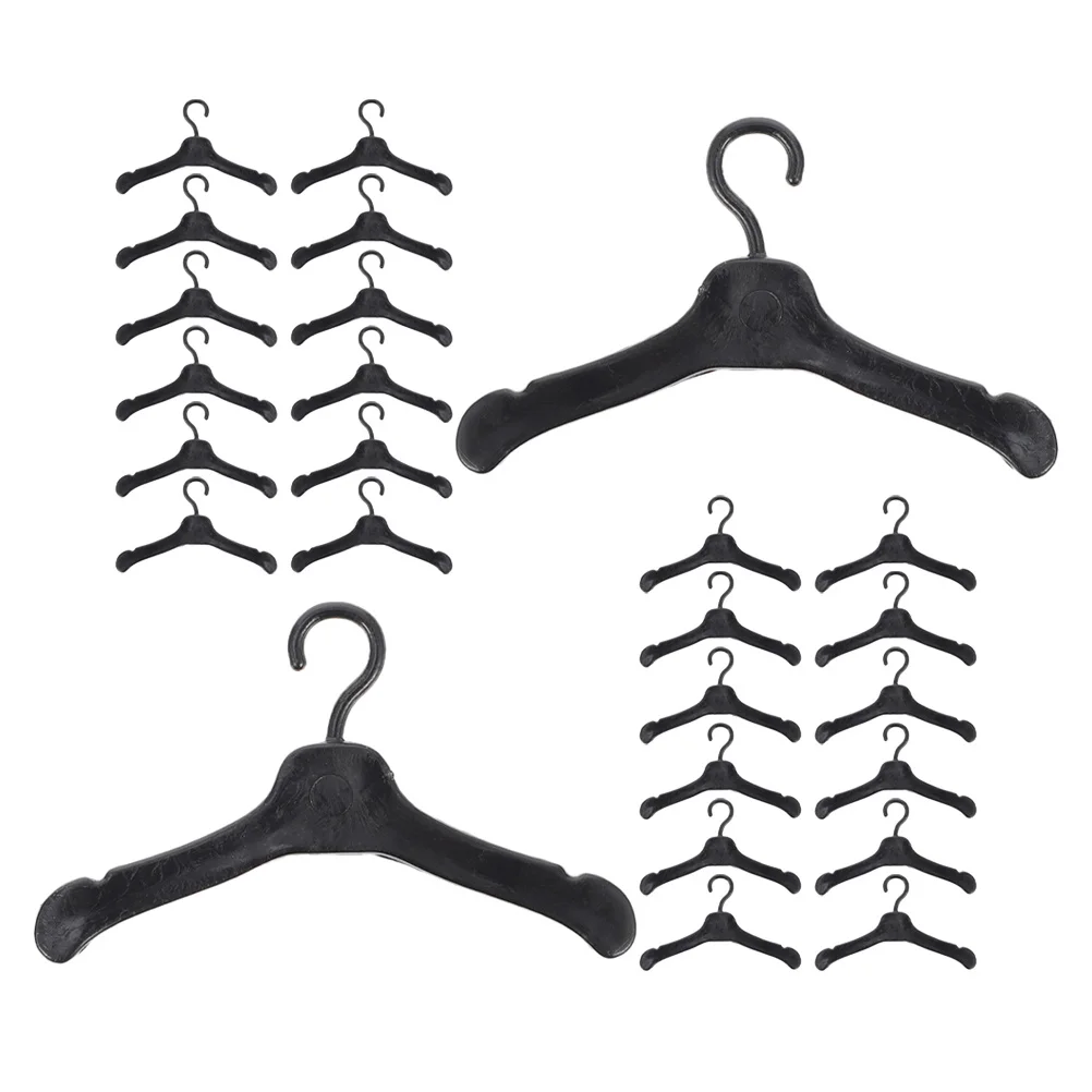 80 grucce per guardaroba in miniatura in plastica, organizer per vestiti, espositore, collezione di accessori per riporre abiti