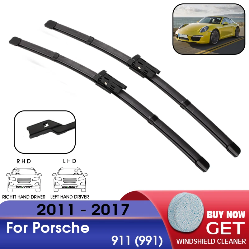 Car Wiper Blade Front Window Windshield Rubber Refill Wiper For Porsche 911 (991) 2011-2017 LHD /RHD 22