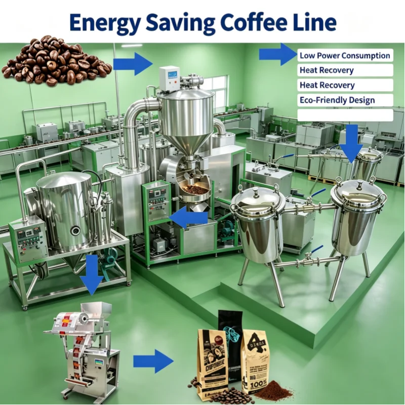 Iced Instant Coffee Production Line Custom Small‑Scale Cold Brew Coffee Processing Plant For Coffee Manufacturing Workshop
