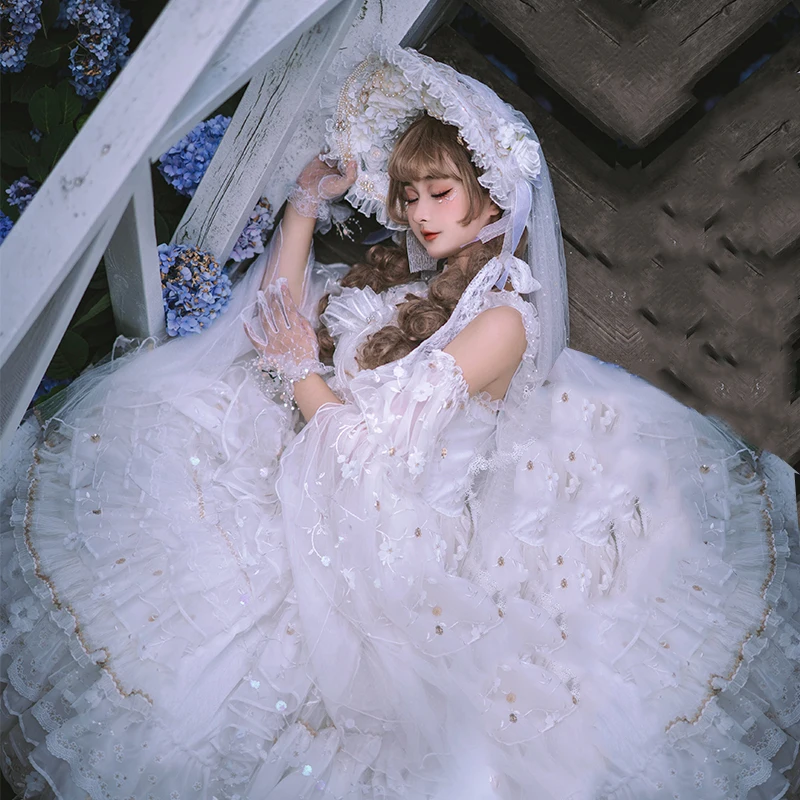 Magnifique robe de soirée de thé Dream Waltz jeune fille Lolita Court magnifique robe vintage.