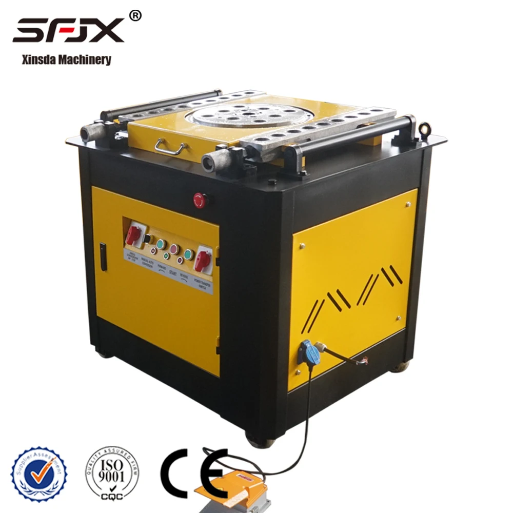 42J 6-40mm Carbon Steel Bar Beading Machine PLC Motor Gear Bearing 0-180 Double Direction Bend 20-30pcs/min 380V Long