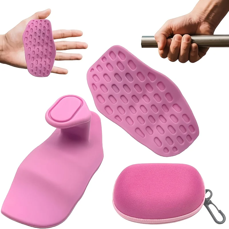 1 Pair Grip Strength Equipment, with Storage Box Silicone Gym Grip for Weightlifting, for Sports Gloves, Non Slip Gym Grip
