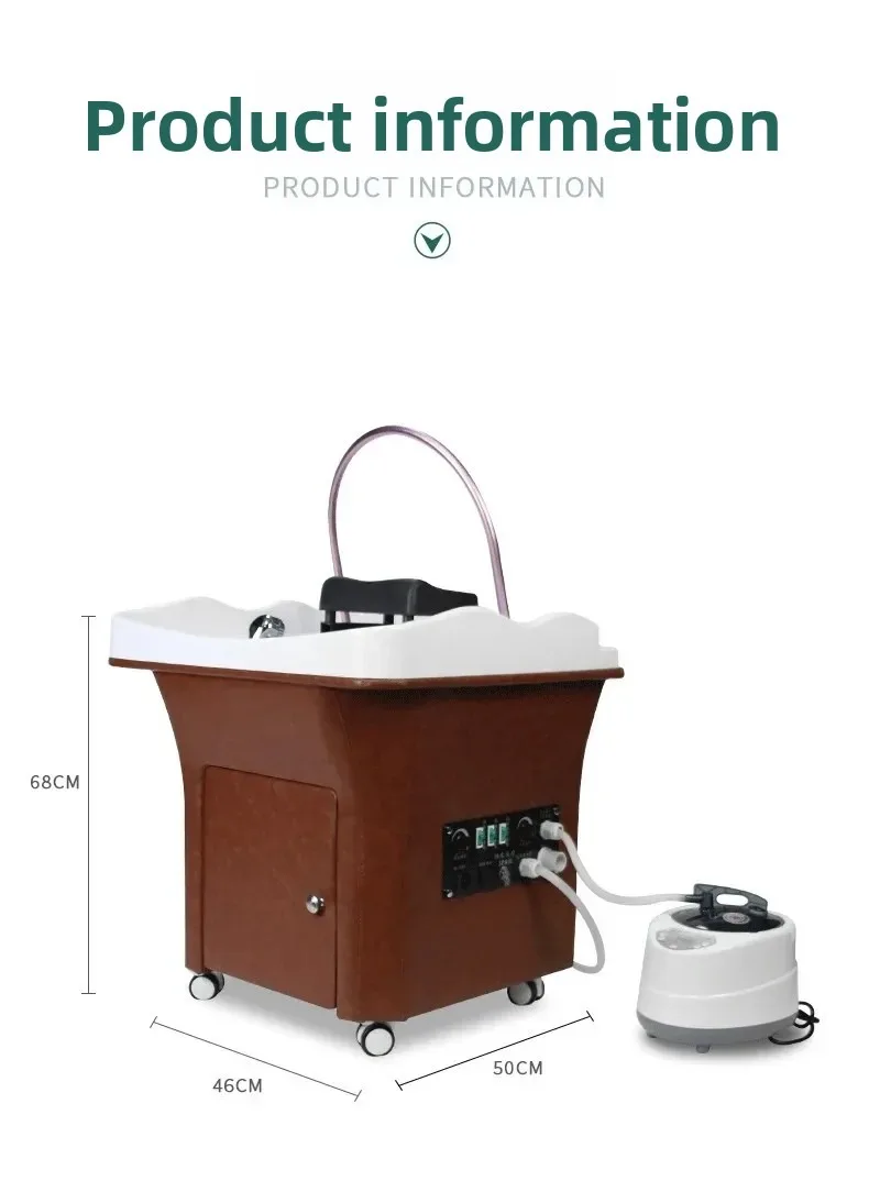 

Head treatment equipment, fumigation, mobile spa, water circulation, shampoo machine, hair care, hair salon