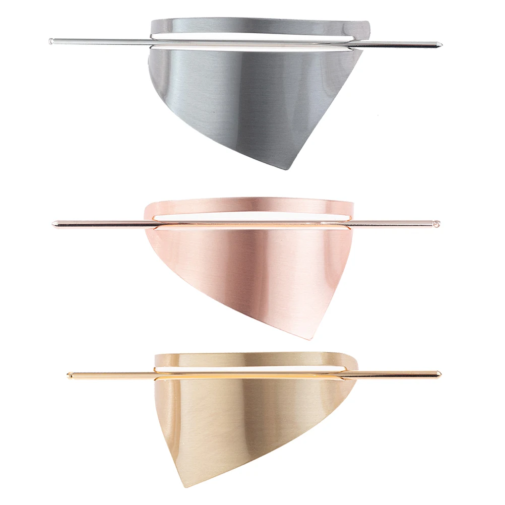 

3Pcs Triangle Durable Metal Women Headwear Women Hairpin Bride Headdress Hair Accessories Decorative Photo Prop