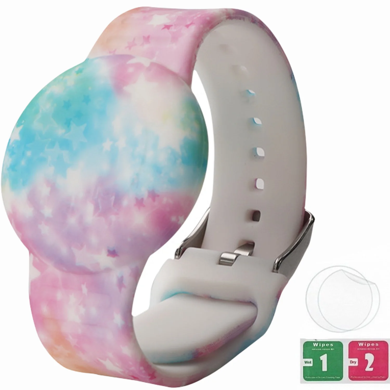AirTag-Armband für Kinder, Wasserdichter Niedlicher Cartoon-AirTag-Halter für Kinder mit Vollständigem Schutzdesign und Verstecktem Silikon-Armband