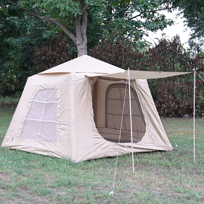 

Outdoor Easy Setup Waterproof air Inflatable Cabin Camping Tent House Family Air Camping Tent