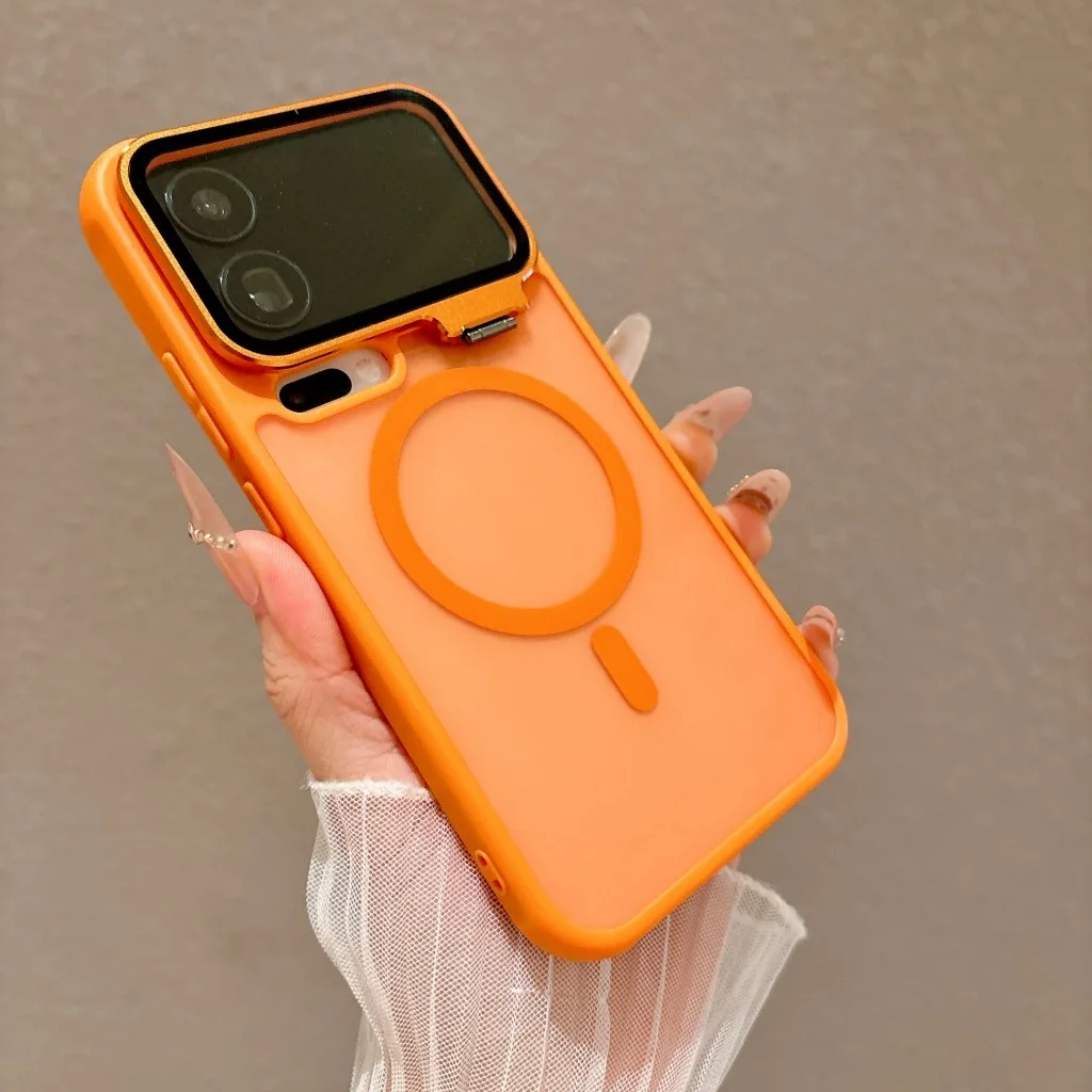Translucent For Magsafe Magnetic Phone Case with Metal Camera Lens Holder For Xiaomi 17 Pro Max Shockprooof Protective Cover - view 5