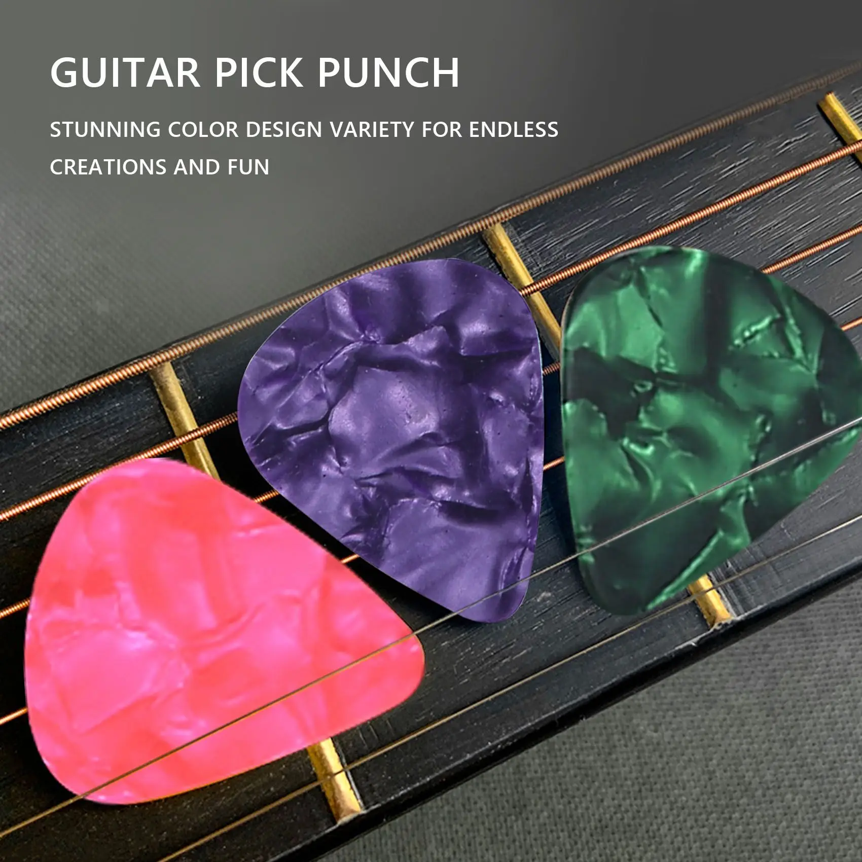 5Pcs Guitar Stickers Guitar Fretboard Stickers Guitar Note Stickers with 12 Pcs Guitar Picks for Beginners Learner