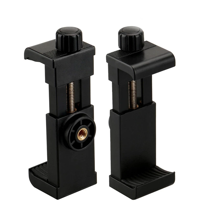 Universelle vertikale Smartphone Stativ halterung Adapter halterung Clip halter für iPhone Huawei Xiaomi Samsung Stativ adapter
