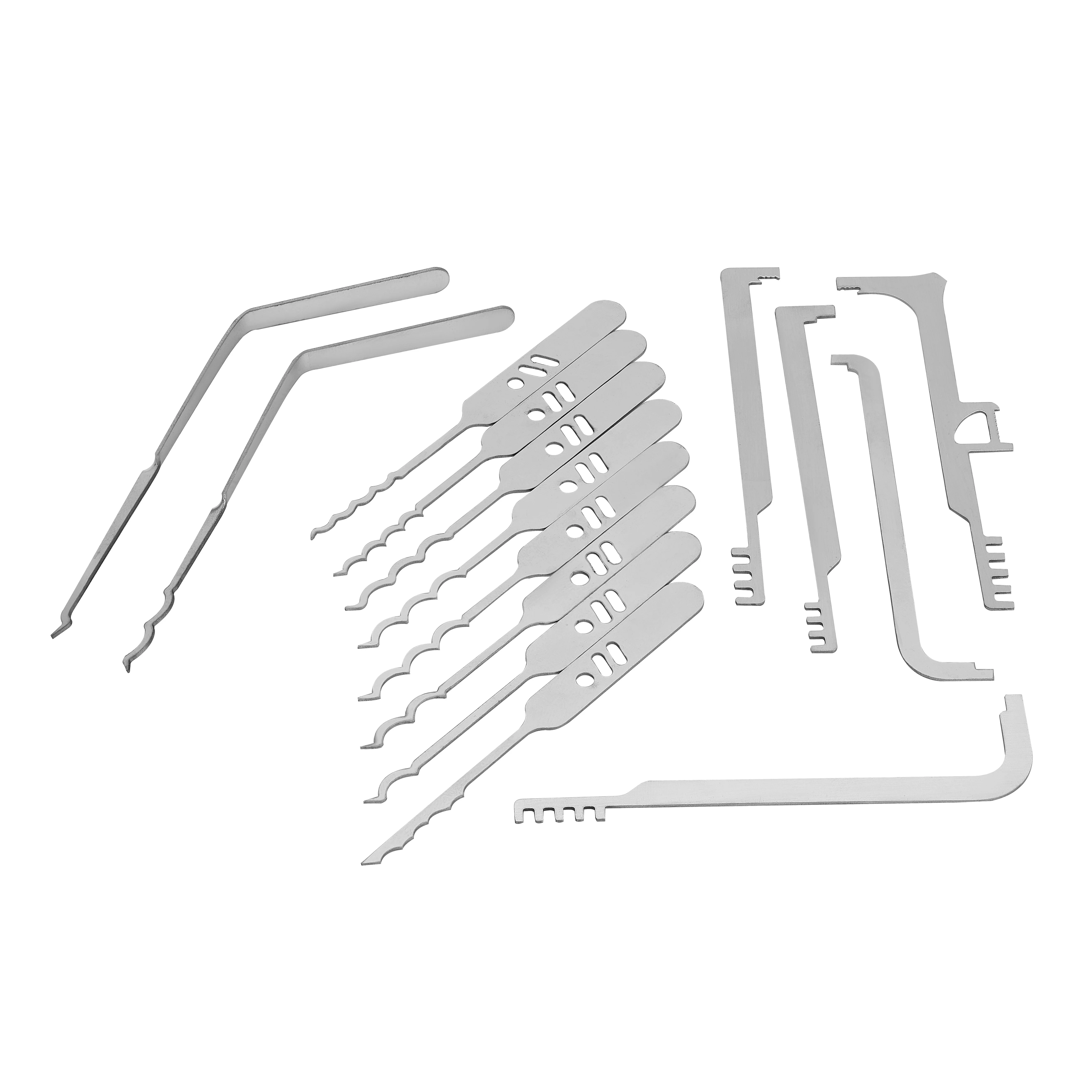 

15pcs Stainless Steel Locks With Handles And Bottle Opener Locks, High-Quality Practical Locksmith Tools Made Of Hard Materials