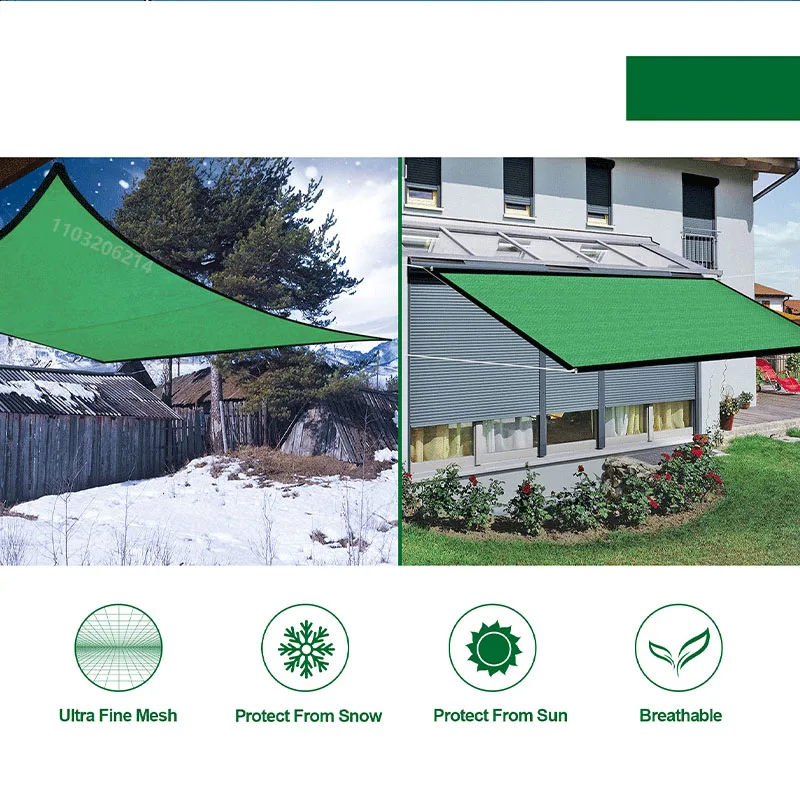 HDPE Sunshade Net for Garden, UV Protection, Outdoor Pergola, Sun Cover, Pool Awning, Plant Shed Sail, 90% Shading