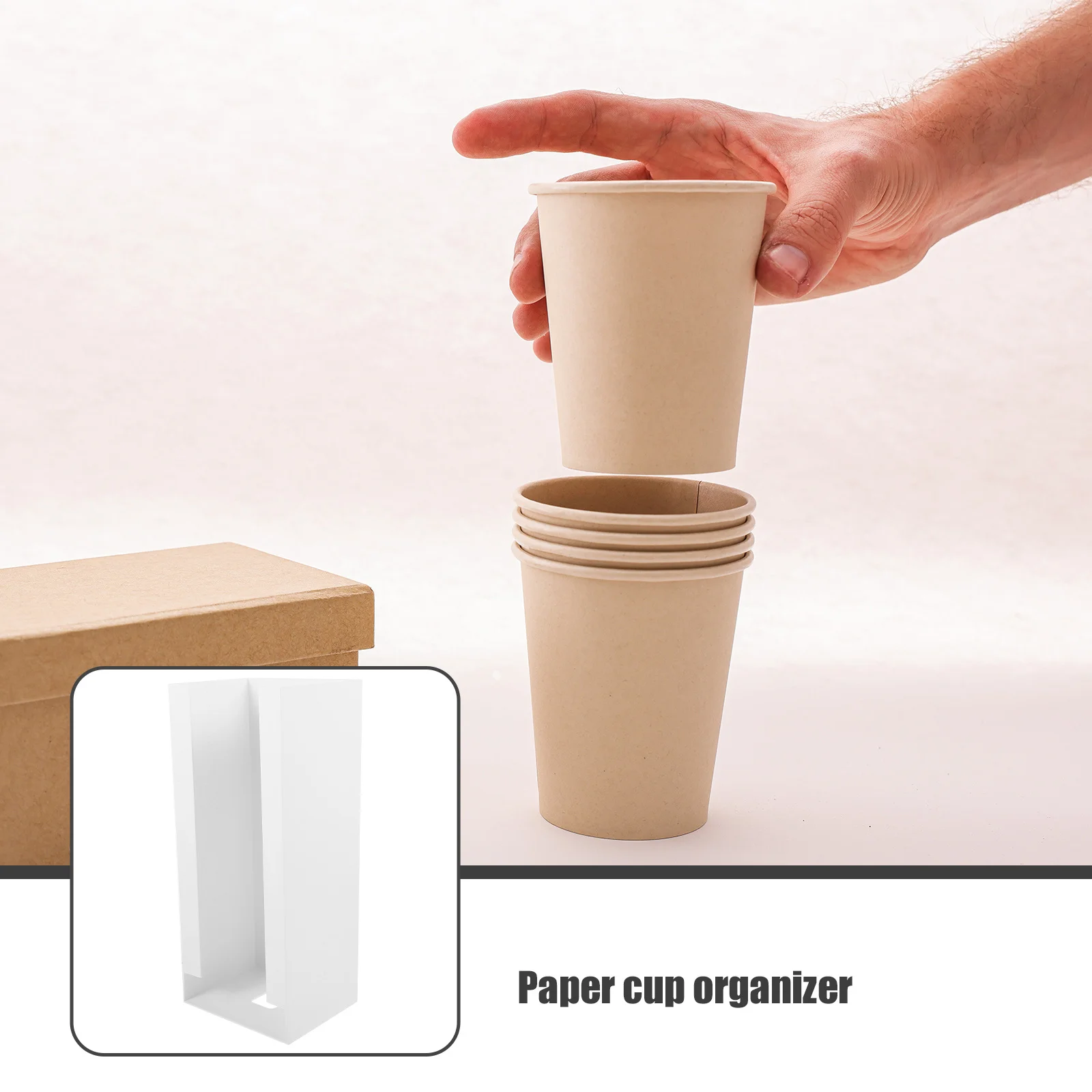 

Multifunctional Storage Rack Large Capacity Facial Mask Organizer Paper Cup Holder Mask Storage for Home Office Use