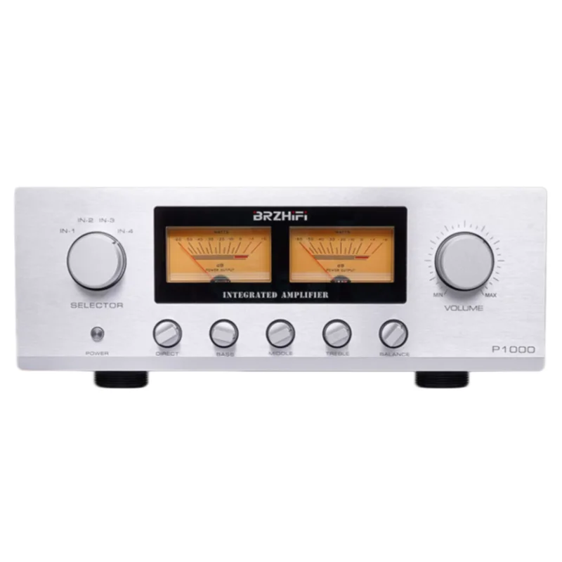 Weiliang audio BRZHIFI household high-power combined power amplifier P1000 high-fidelity HIEND line voltmeter head design Qualco