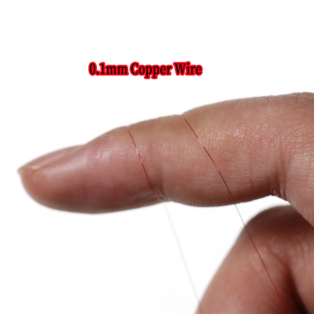 Wifreo 0.1mm supercienkie Spooled wiązanie muchowe miedziany drut okrągły metalowy gwint do larwy nimfa Midge Streamer muchy wiązanie — zdjęcie 4