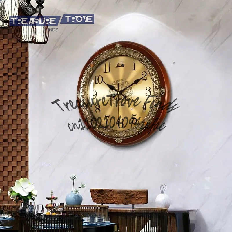 

Retro Luxury Wall Clock Silent Metal Large Nordic Gold 3d Room Design Bedrooms Wall Clocks Living Room Modern Home Decoration