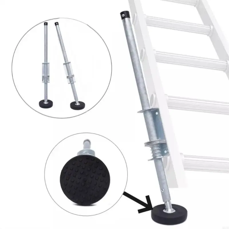 Ladder Levelers Extension Ladders Adjustable Extension Ladder Legs for Stair Pair Extendable Ladder Stabilizer Legs M68E