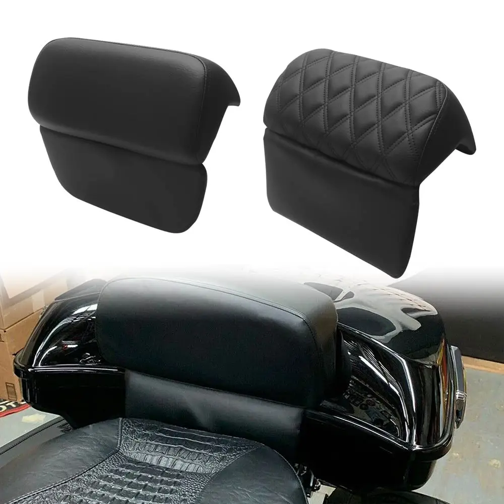 Tour Pack Back Pad Trunk Top Case Backrest Pads For Harley Touring Road King Street Electra Glide Ultra Limited CVO 2014-up