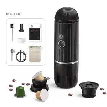 Portable Automatic Outdoor Mini camping Household Espresso Machine USB Charging Capsule Smart Coffee Maker