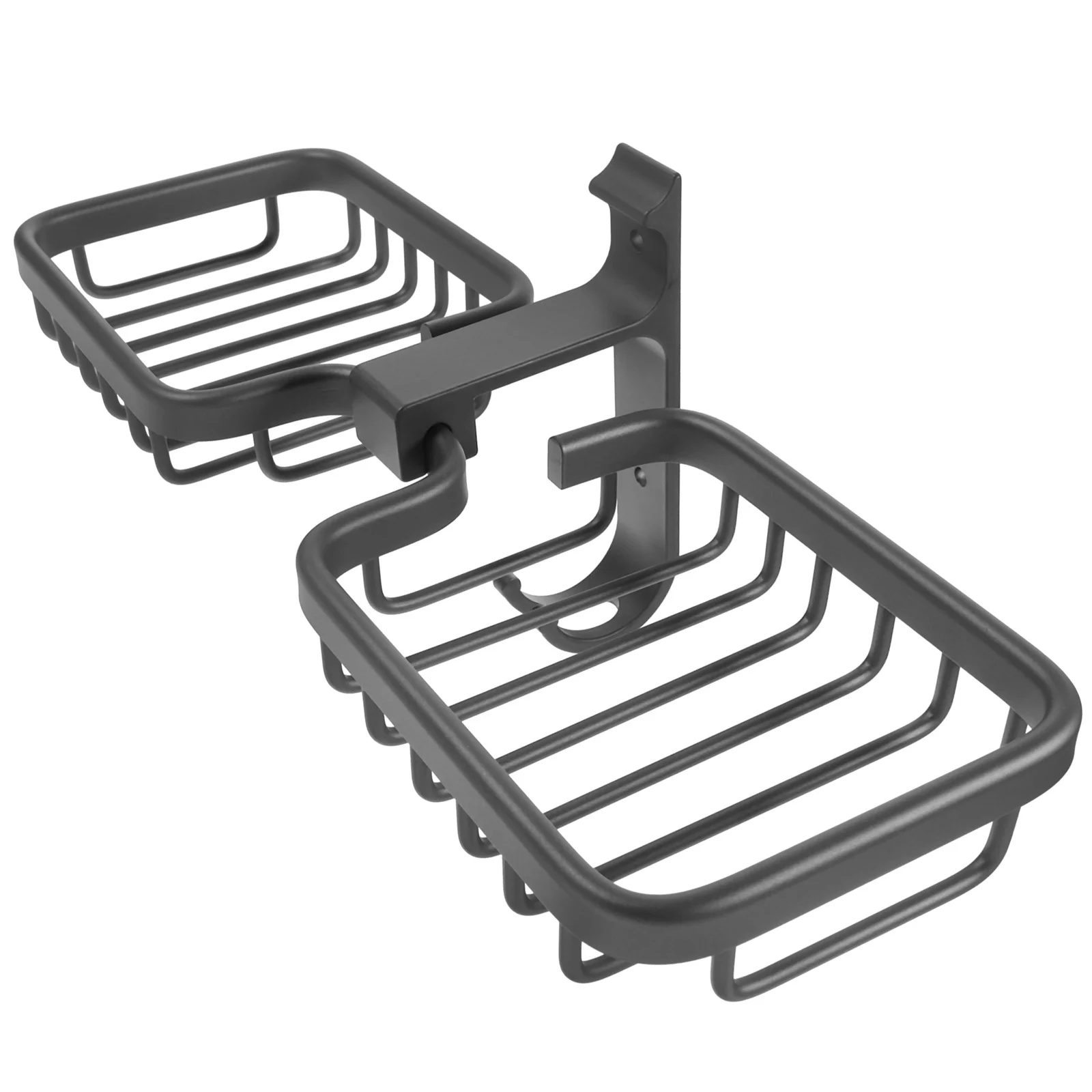 

Soap Storage Rack Strong Load bearing Removable Nail Free Glue Drain Bracket Home Bathroom Kitchen Practical Large Capacity