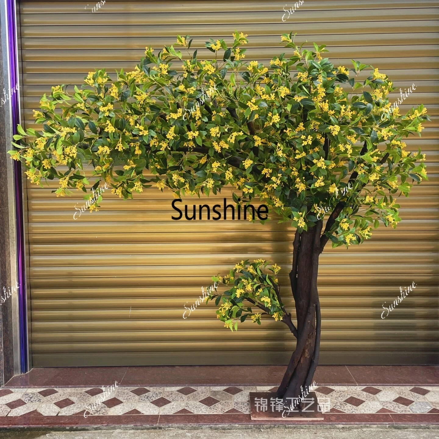 Simulation fake tree decoration stage hotel shopping mall props large-scale landscaping
