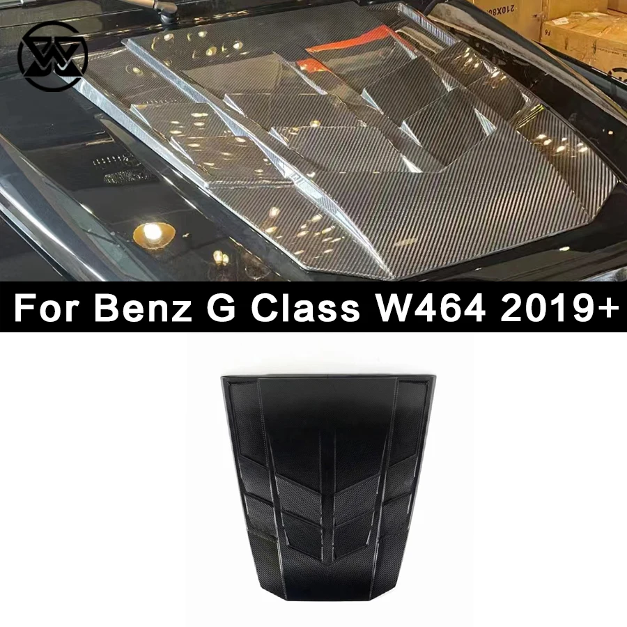 

Car Front Engine Vent Cover For Mercedes Benz G-Class W464 2019+ Carbon Fiber Front Bonnet Trim Upgrade