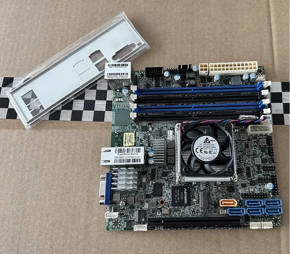 Dual 10 Gigabit Ethernet ports suitable for X10SDV-16C-TLN2F server ITX motherboard XEON D1581