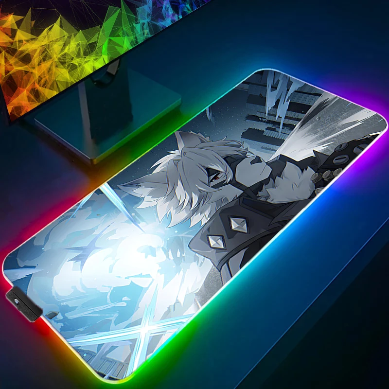 

Mouse Pad RGB Anime G-genshin Impact Gaming Accessories Carpet Gamer PC Computer Keyboard Desk Mat LED Mausepad