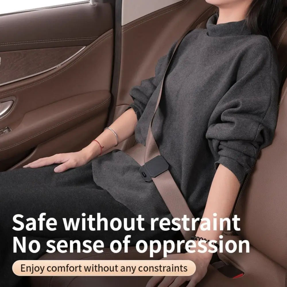 Universal Anti-Slip Car Seat Belt Comfort Clip Square ABS Safety Seat Belt Buckle Simple Clamp Neck Relief & Shoulder Protector