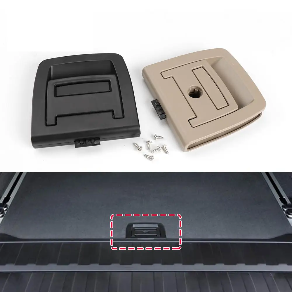 

Trunk Tail Cover Bottom Plate Mat Floor Carpet Handle Auto Accessories For BMW E70 X5 Spare Tire Cover Lock E71 X6 51479120283