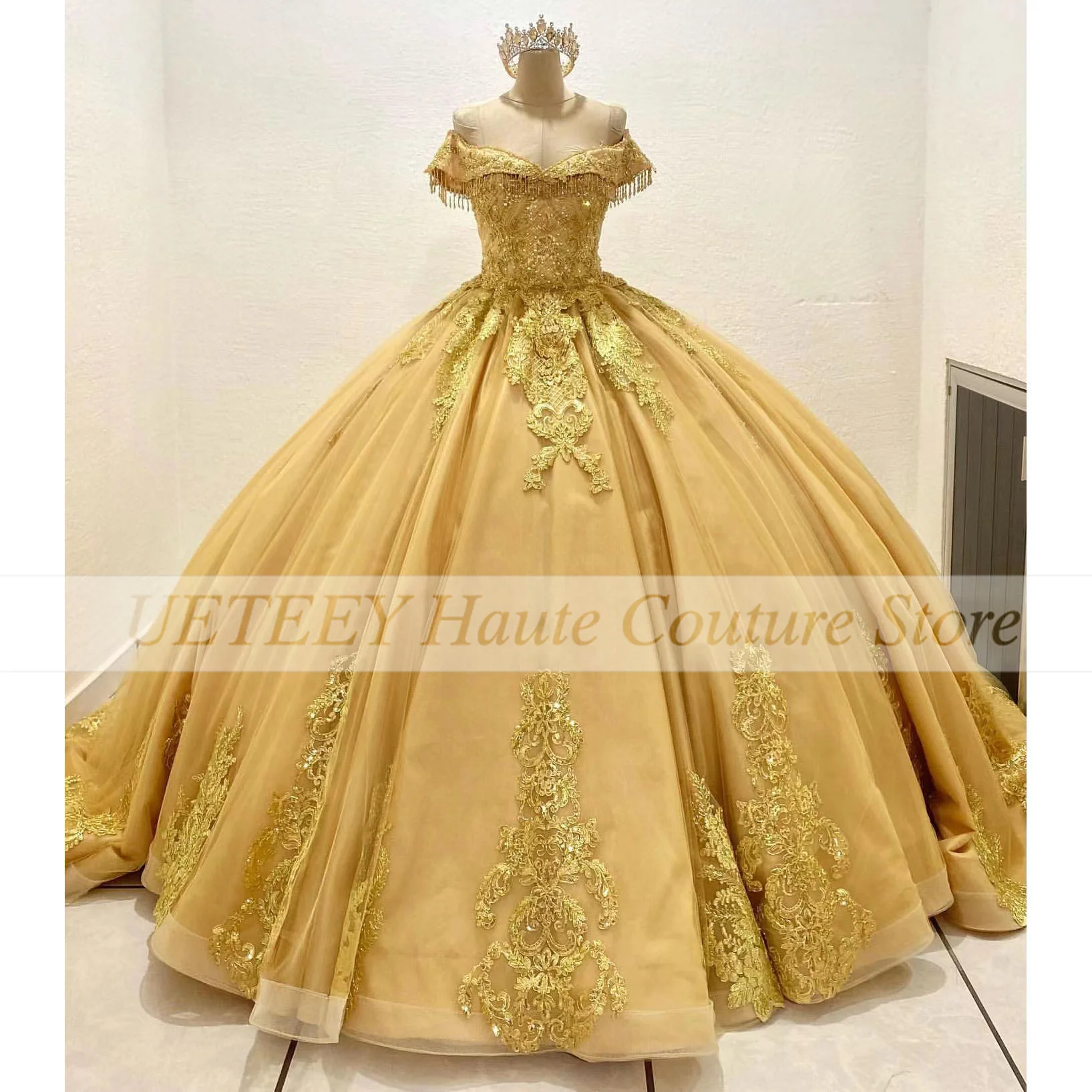 Vestidos De Quinceañera De lujo para niña De 15 Años, Vestidos De princesa sin tirantes con apliques para cumpleaños