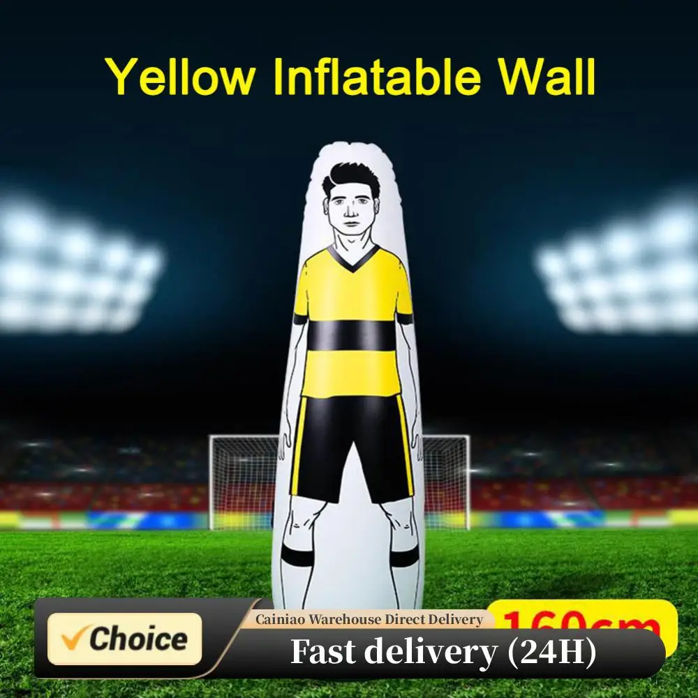 

160CM Thickening Inflatable Wall Obstacles Portable Footabll Free Kick Training Barrier Dummy for Free Kicks Training