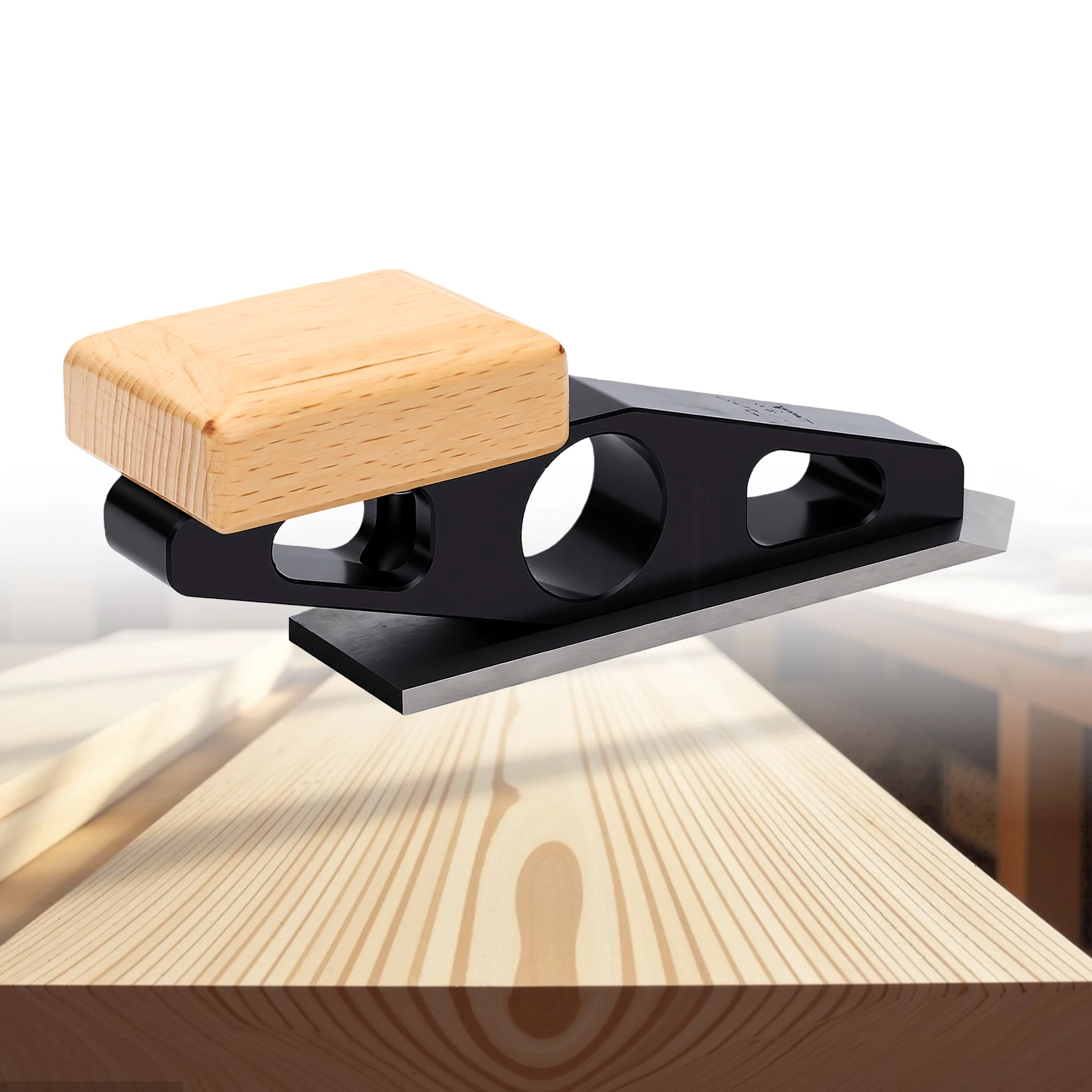 Chisel Plane Alloy Steel Point Blade Maple Handle Compact Edges Trimming Tool for Deburring Chamfering Edges Trimming Tool