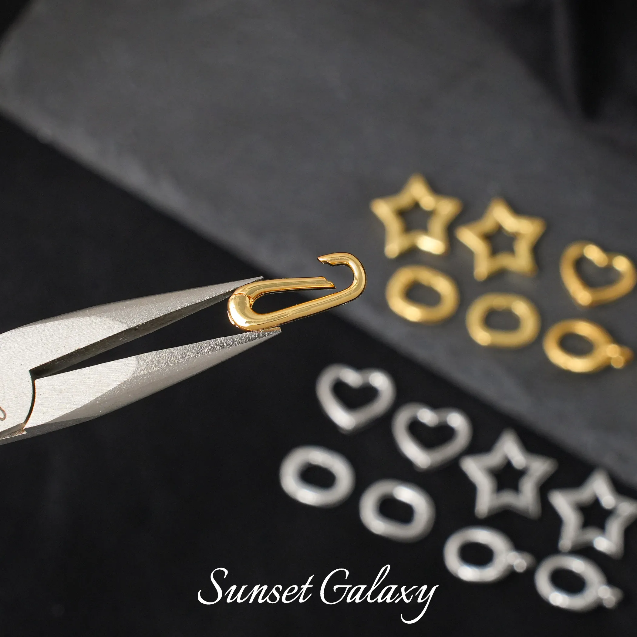 18K Gold Plated Copper Silver Simple Basic Multi-purpose Wire Wrap End Clasp DIY Bracelet Necklace Jewelry Findings