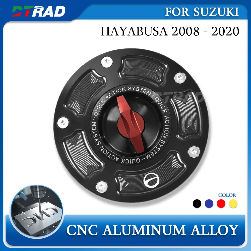 

Racing Quick Opening Gas Tank Cap For SUZUKI HAYABUSA 2008 - 2020 Accessories CNC Aluminum Alloy