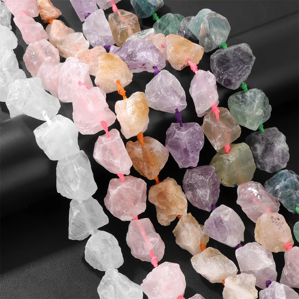 

Natural Genuine Rough Raw Stone Bead Freeform Amazonite Amethyst Quartz Minerals Beads For Jewelry Making Necklace Earrings DIY