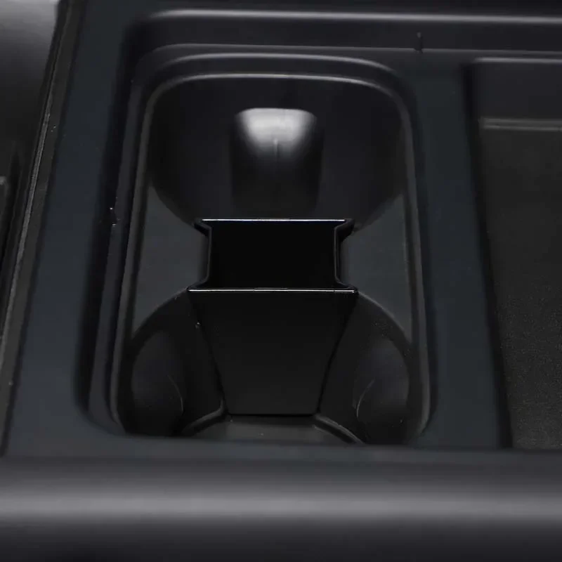 

ABS Black Car Center Console Water Cup Divided Storage Box Key Box For Land Rover Defender 90 110 130 2020-2024 Car Accessories