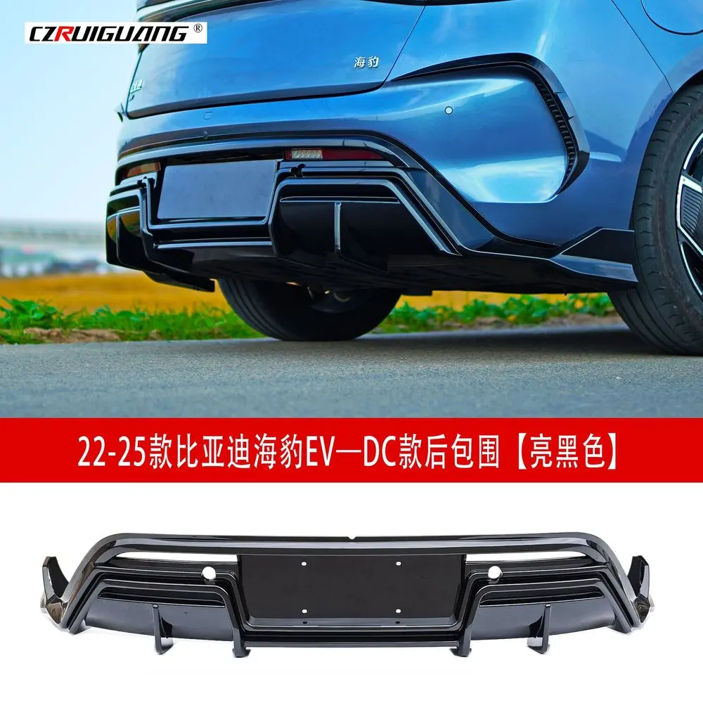 Voor Byd Seal Accessoires Seal Ev 2022-2025 Gemodificeerde Zwarte Samurai Body Kit Jdm Spoiler Voorste Lip Side Rok diffuser Separator