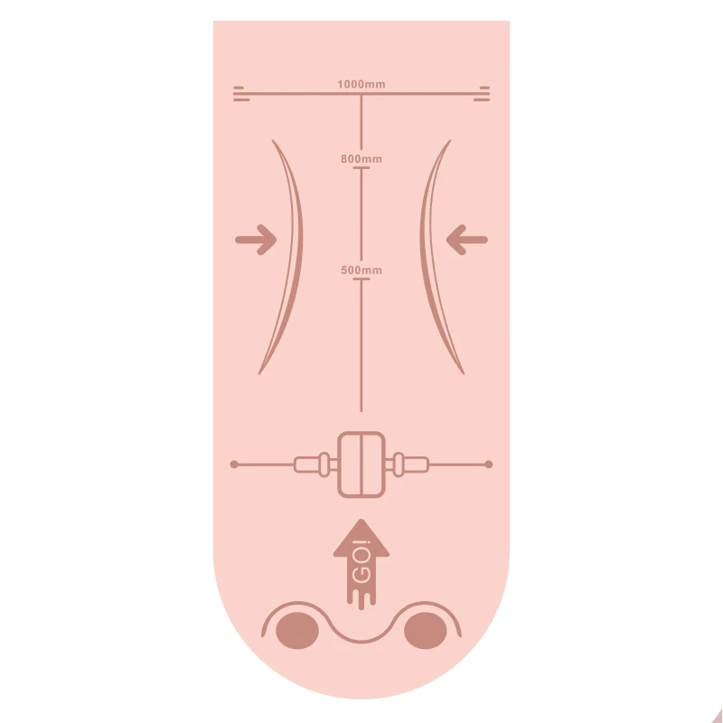 

Wholesale Custom Printed 80cm Wide Extra Thick 6MM 8MM 10MM 12MM Think Non Slip Yoga Matt Curved Double Color TPE Fitness Mat