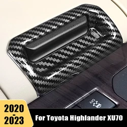 For Toyota Highlander XU70 Kluger 2020 2021 2022 2023 Car Armrest Box Handle Decoration Covers Sticker Trim lnterior Accessories
