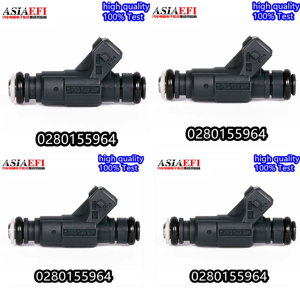 4 boquillas de inyector de combustible de alta calidad OEM 0280155964   Para Chery QQ 1.1 S11- 1112020   BYD Flyer 0.8 CHANA Box Pick Wuling 9037396