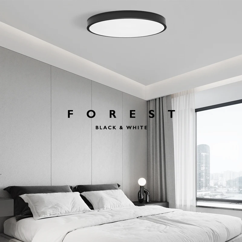 Minimal LED ultra-thin ceiling lamp bedroom living room bedside simple modern creative corridor sun table lamp