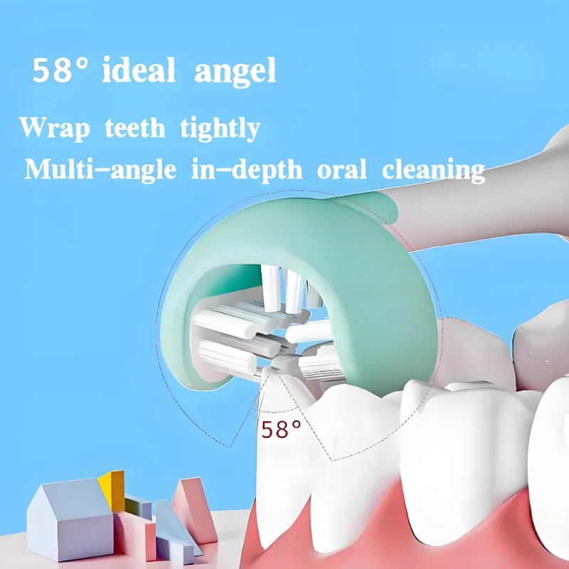 

Silicone Brush Head 3 Sides Children's Toothbrush High Quality Soft Bristles Whitening Toothbrush