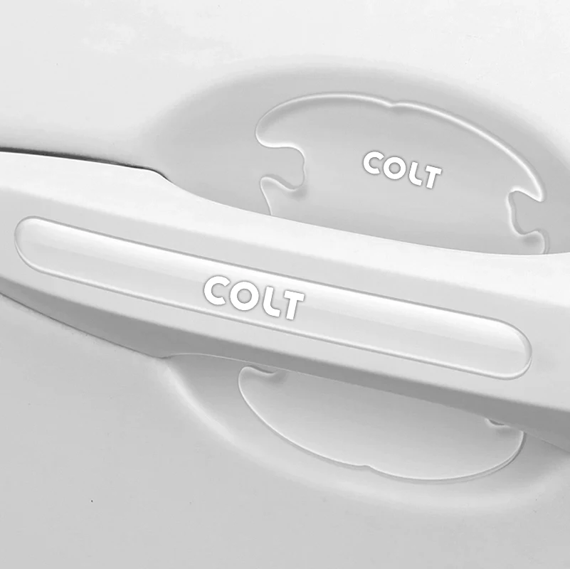 

8pcs Car Door Handle Transparent Protection Exterior Door Bowl Sticker For COLT Car Accessories